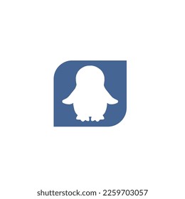 Penguin Logo Design. Penguin Logo Template. Modern Design. Penguin Illustration