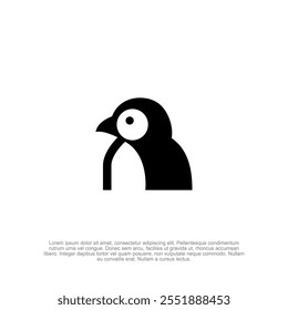 Penguin Logo Design. Penguin Logo Template. Modern Design. Flat, simple, modern Logo. Vector Illustration