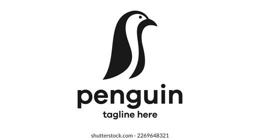 penguin logo design vector illustration