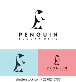 penguin logo design vector inspiration