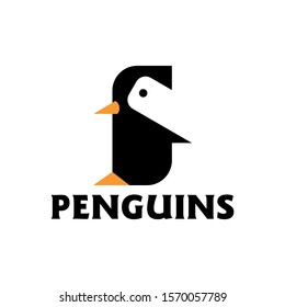 Penguin Logo design vector template