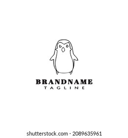 penguin logo icon design modern vector illustration