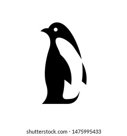 Penguin logo. Icon design. Template elements