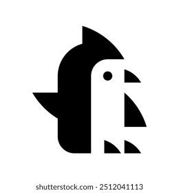 Penguin logo. Icon design. Template elements