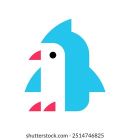 Logotipo del pingüino. Diseño de iconos. Elementos de Plantilla