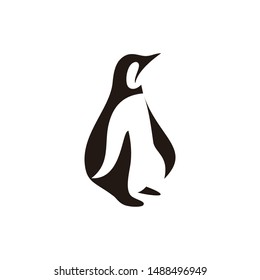 penguin logo with a modern style, penguin