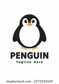 The penguin logo is simple and suitable for your business