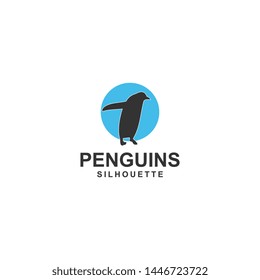 penguin logo template design vector