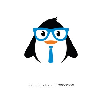 Penguin Logo Template Design Vector, Emblem, Design Concept, Creative Symbol, Icon