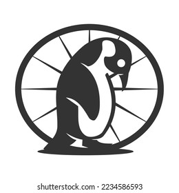 Plantilla de logotipo en pingüino Icono Ilustración Identidad de marca