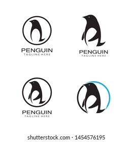 Penguin Logo Template vector icon illustration design
