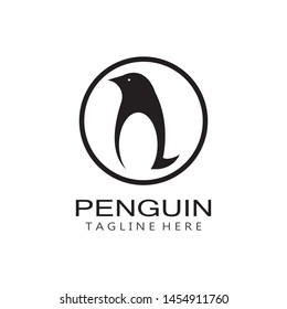 Penguin Logo Template vector icon illustration design