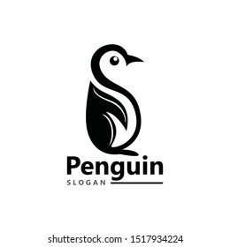 Penguin Logo Template vector icon illustration design