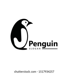 Penguin Logo Template vector icon illustration design