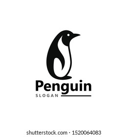 Penguin Logo Template vector icon illustration design