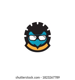 penguin logo template vector icon illustration