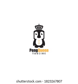 Pinguin-Logo-Vorlage Vektorsymbol