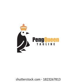 Pinguin-Logo-Vorlage Vektorsymbol