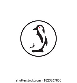 Pinguin-Logo-Vorlage Vektorsymbol