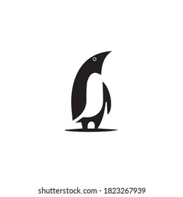 penguin logo template vector icon illustration