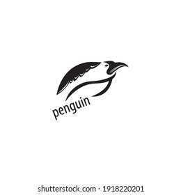 Penguin logo unique creative abstract abstract template vector design illustration