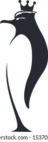 Penguin  logo vector for logo design or icon