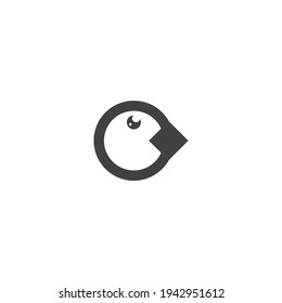 Penguin logo vector flat design