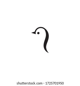 penguin logo vector icon illustration design 