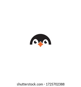 penguin logo vector icon illustration design 