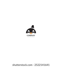 design de ilustração do ícone do vetor do logotipo do pinguin