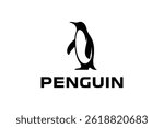 penguin logo vector illustration. modern penguin logo template