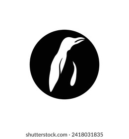 penguin logo vector illustration template design