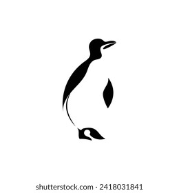penguin logo vector illustration template design