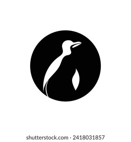 penguin logo vector illustration template design