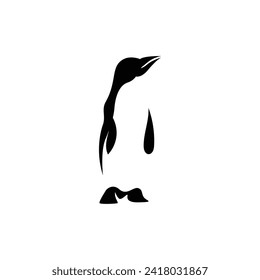 penguin logo vector illustration template design