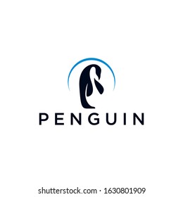 Penguin Logo Vector Stock Image