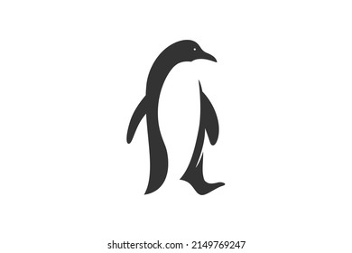 Logo pingüino, de fondo blanco.