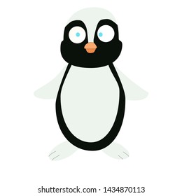 penguin, marine inhabitant, vector, on a white background