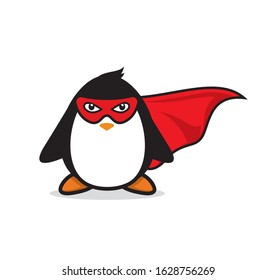 Penguin mascot character vector design