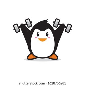 Penguin mascot character vector design