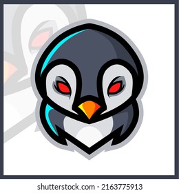 Penguin Mascot. Esport Logo Design