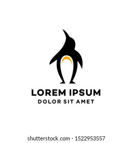 penguin mascot logo icon vector illustration isolated on white background