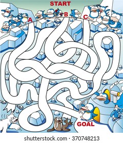 Penguin maze