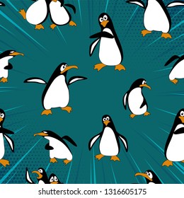 
Penguin on ice floe