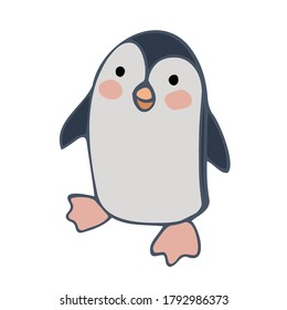 penguin on the white background