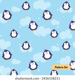 Pinguin Muster Design, Dekoration, Hintergrund