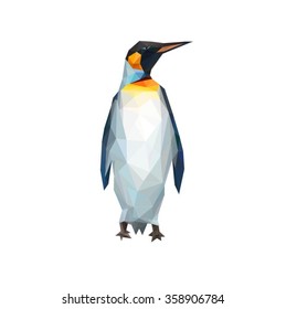 penguin polygons illustration