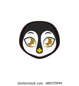 Penguin portrait illustration