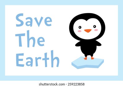 penguin save the earth poster 