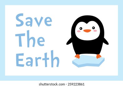 penguin save the earth poster 